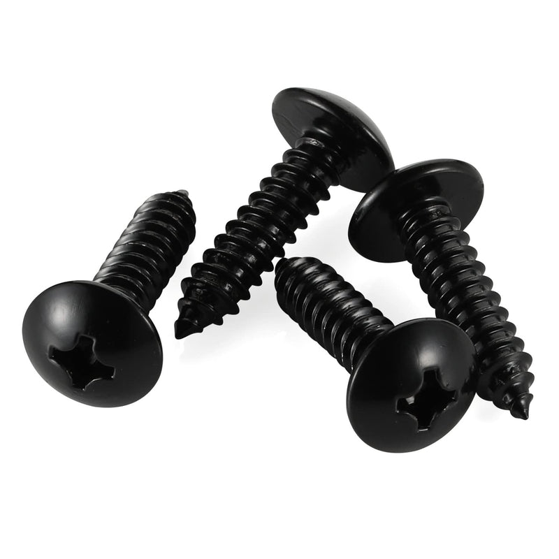 #4 x 3/4" Truss Head Self Tapping Screws Sheet Metal Wood Screws, Stainless Steel 18-8 Black Finish, 100 PCS #4 x 3/4" - NewNest Australia