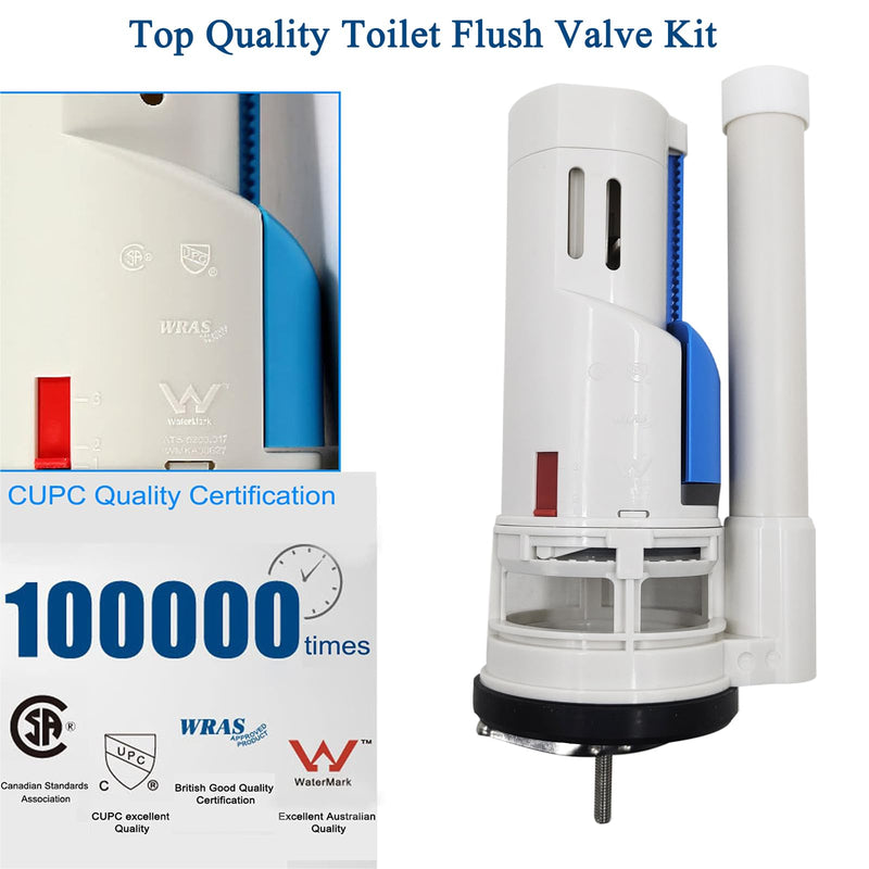 2-inch Toilet Flush Valves Assembly Compatible with Water Ridge One Piece Toilets Fits for TOTO THU338N Dual Flush Drain Valve Repair Part Replacement