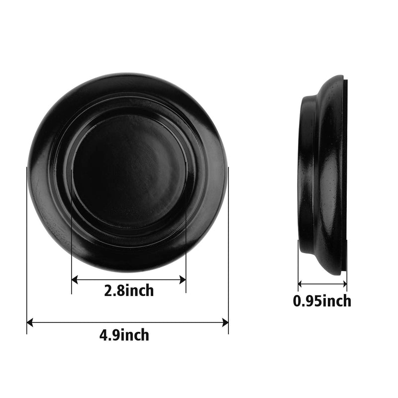 Eison Piano Caster for Grand Piano, Wood Piano Caster Cups Floor Protectors for Hardwood Floor,with Non-Slip & Anti-Noise Foam Piano Casters Pad, Set of 3,Black Black