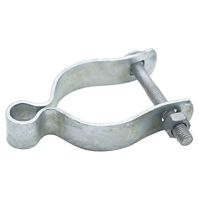 Aiwaiufu 2 Pcs Chain Link Fence Gate Post Hinge for Outside Diameter Post/Pipe, Pressed Steel Post Hinge (2-3/8") 2-3/8"