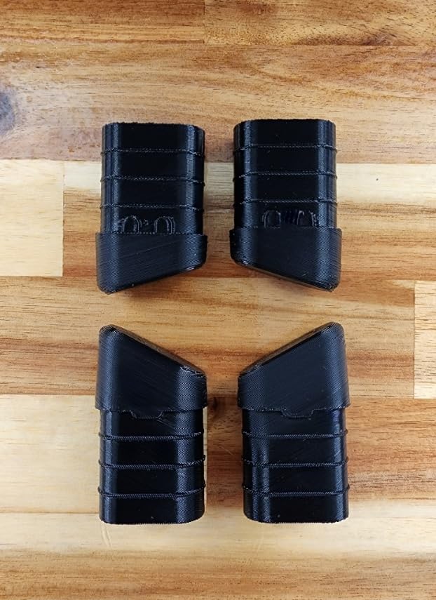 Lifetime Folding Chair Replacement Foot Caps (Set of 4), Black