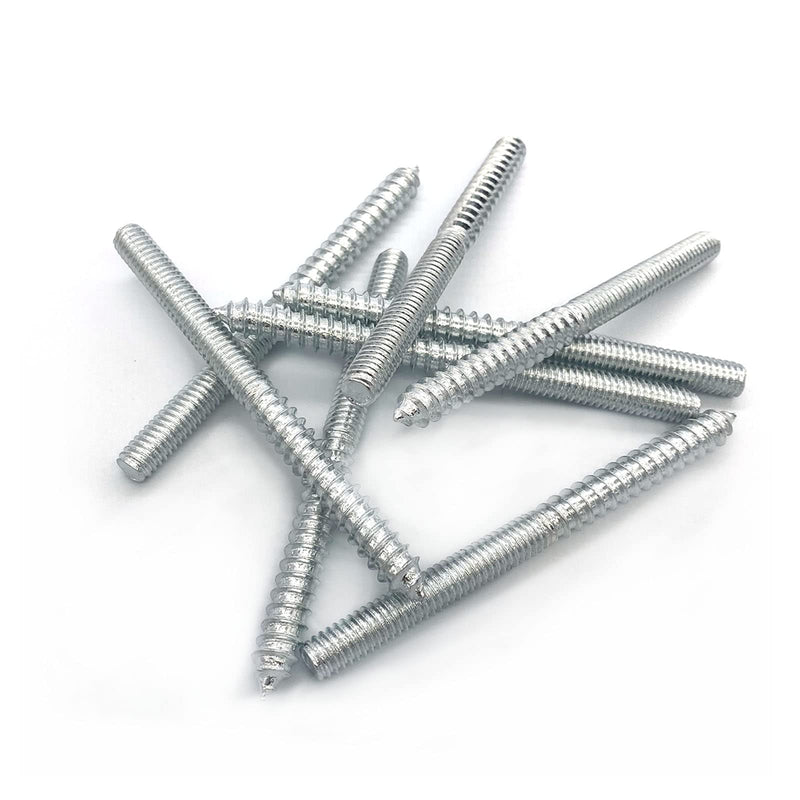 8 Pack 5/16-18 x 4 Inch Hanger Bolts 5/16-18" Silvery Double Headed Bolts 5/16 Wood Dowel Screw Self-Tapping Screw Hanger Bolts for Furniture Screws Double Screw Threaded Rods Bolt 100mm length Silver 5/16-18"x4"-8PCS