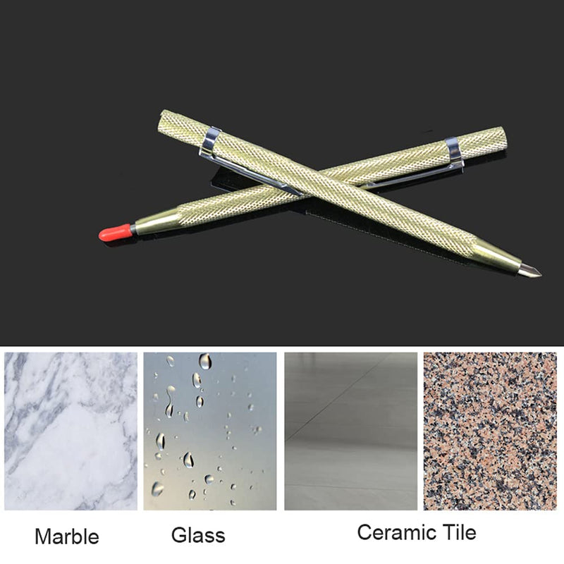 VebaCidi Scribe Tool, 2 Pieces Tungsten Carbide Tip Scriber, Engraved Pen for Tile/Glass/Wood/Ceramics/Metal/Gold/Welding - NewNest Australia