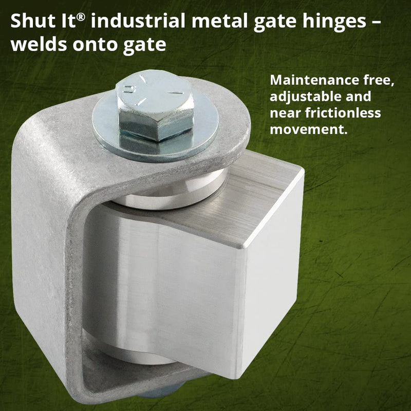 D&D CI3400 Shut It Heavy Duty Weld-On Gate Hinge w/Aluminum Body, 1pc