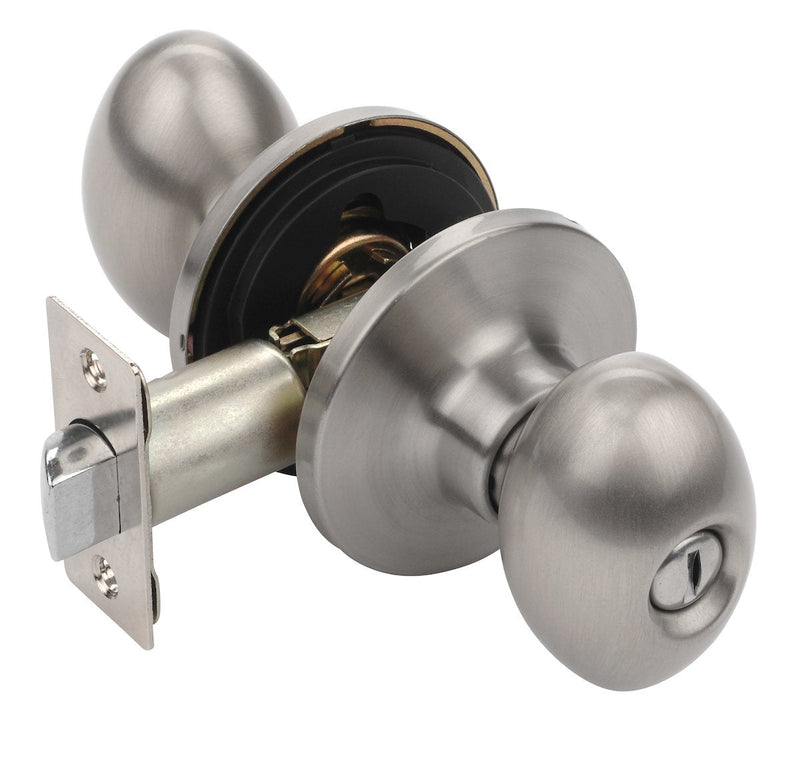 Dynasty Hardware ASP-30-US15 Aspen Privacy Door Knob, Satin Nickel, Contractor Pack (3 Pack)