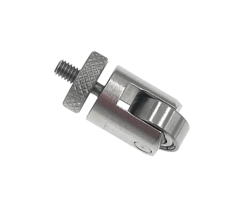 Roller Contact Point For Inch Dial Indicator Depth Gauge Tool 10mm Diameter Wheel 4-48 UNF Thread