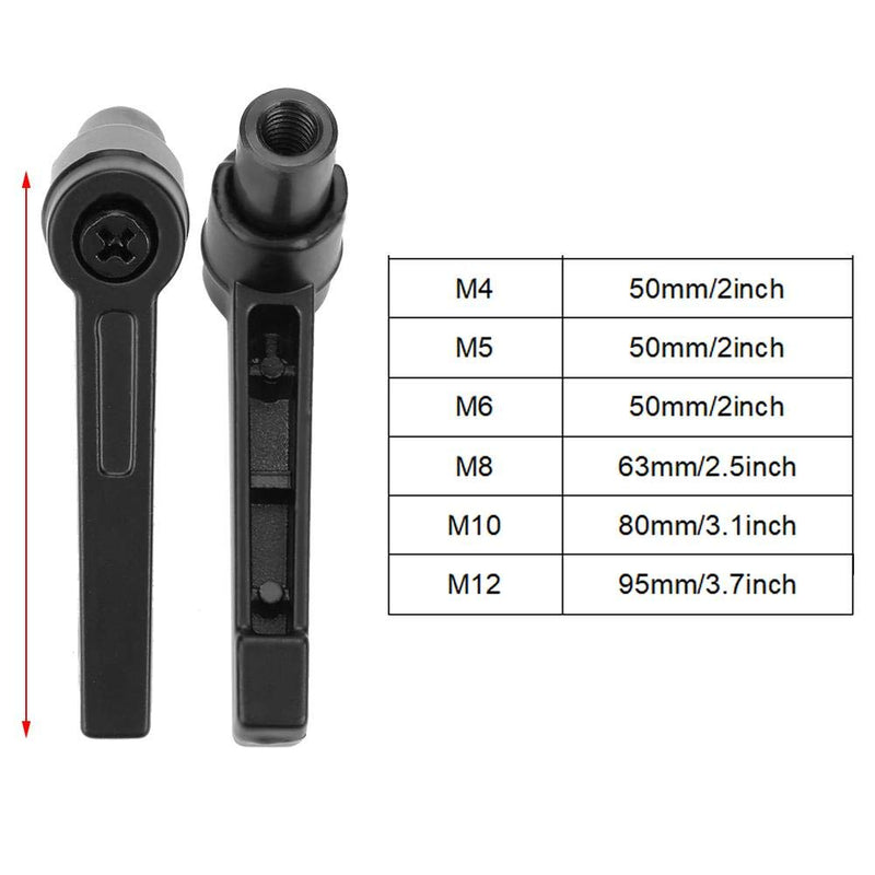 4pcs Fixing Handle Machine Knobs, Adjustable Stainless Steel M10 Female Thread (M10)