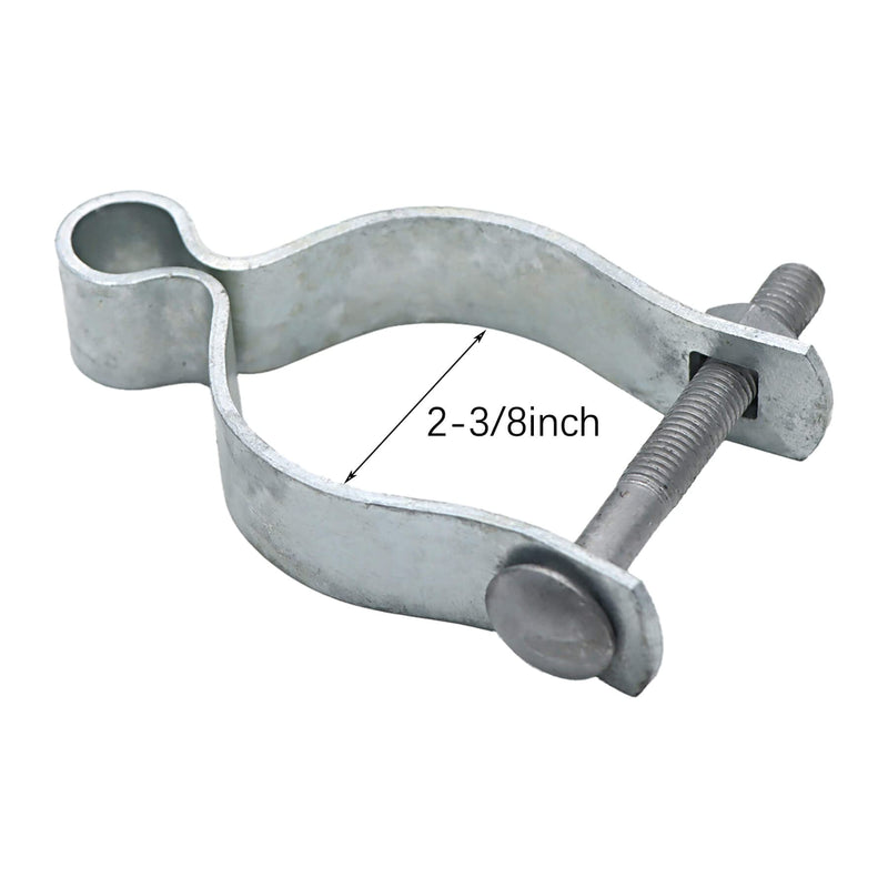 Aiwaiufu 2 Pcs Chain Link Fence Gate Post Hinge for Outside Diameter Post/Pipe, Pressed Steel Post Hinge (2-3/8") 2-3/8"