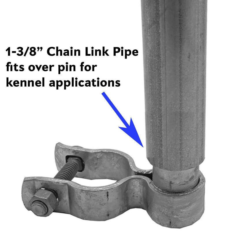 Jake Sales 1-3/8" Chain Kennel Hinge - 2 Pack: Galvanized Steel, Powder Coated, Frame Mount 1-3/8" - 2 Pack