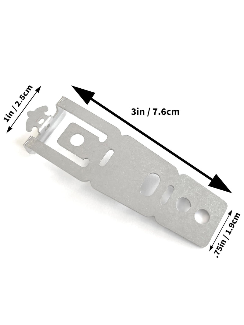 2-Pack Rust Resistant Stainless Steel WD01X27759 Dishwasher Mounting Brackets for GE