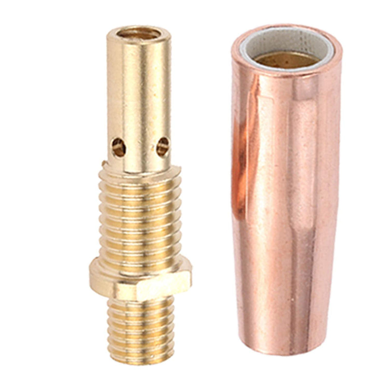 MIG Welding Gun Kit .035" Tip Nozzle Diffuser Fit for 100L Tweco Mini#1 Include (Contact Tips 11-35 0.035", Gas Nozzles 21-50 1/2", 35-50 Welding Diffuser) 40Pcs
