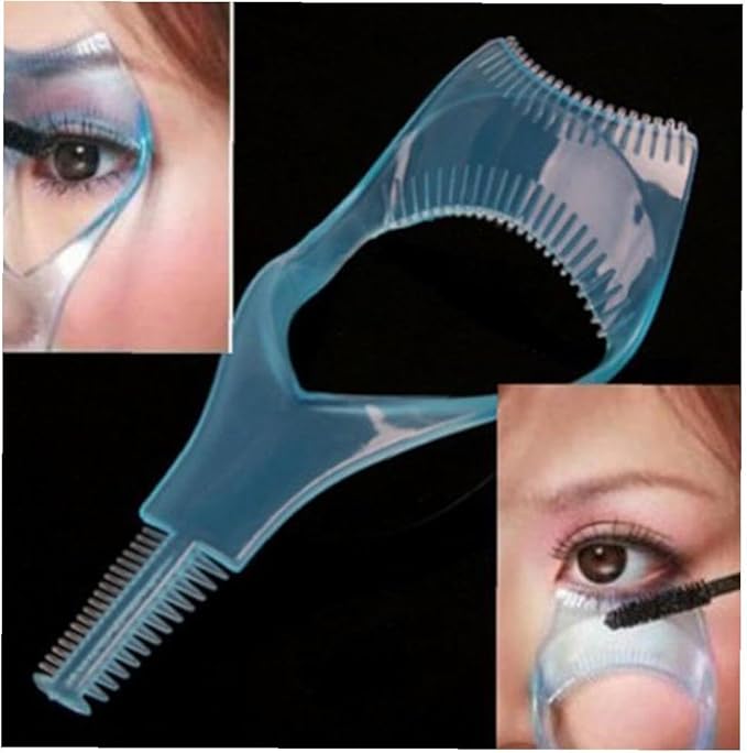 Multifunctional Eye Makeup Aid Guard Eyelash Lift Brush Eyelash Grafting Curler Comb Anti-slip Eyelash Perm Aid Tool Eyeliner Aid Reusable Perfect for Beginners - NewNest Australia