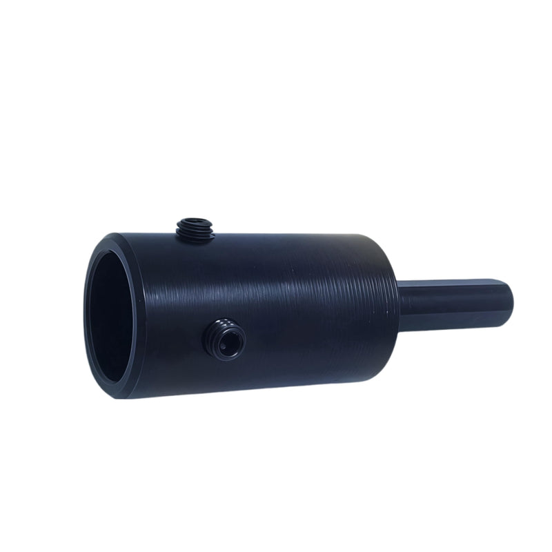 Standard 3/8" Drive Flat Round Chuck - Annular Cutter Bit Adapter w/ 3/4" Female Shank for Weldon Drill Press & Milling Machines