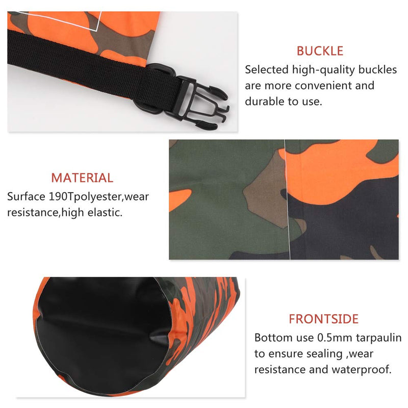 Waterproof Dry Bag 2L/5L/10L/15L/20L/30L, Roll Top Sack Keeps Gear Dry for Kayaking, Rafting, Boating, Swimming, Camping, Hiking, Beach, Fishing with Free Waterproof Phone Case (Orange, 30L)