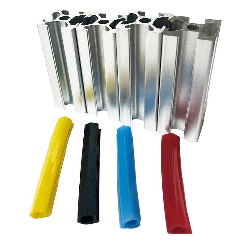 10Meters T Slot Aluminum Profile Flat Seal Slot Cover,Dust Protection Soft Cover Seal Strip for 2020 Series/1010 Series 6mm Slot Aluminum Extrustion Profile 10 meters/ 394 inch blue 1