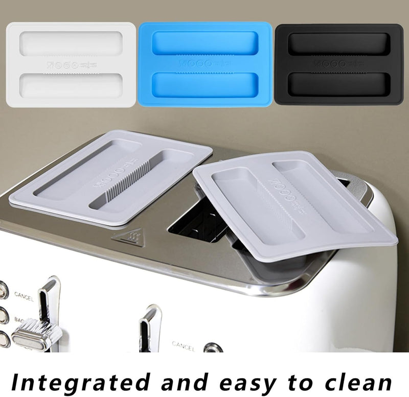 Black Toaster Appliance Top Cover, Silicone Toaster Lid Toaster Cover, Bread Machine Cover for Sandwich Machine Part Accessories Black, Toasters