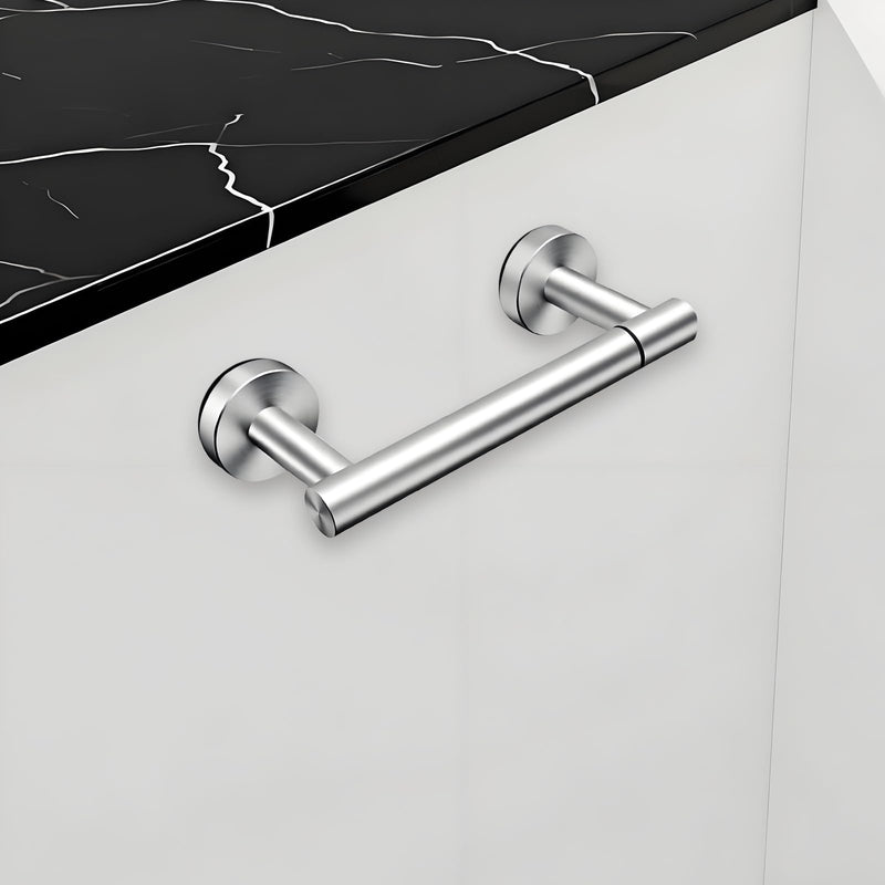 #304 Stainless Steel Toilet Paper Holder,Round Design,Brushed Nickel Brushed Nickel-two Parts Two parts