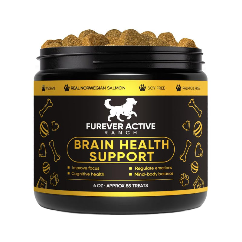 Furever Active Pet Neuro Chewing, Formulated with Carrots, Beets, Apples, Celery, Lemon | Supports Brain & Cognitive Health | Soft Chews for Adult & Senior Dogs, 60 Chews