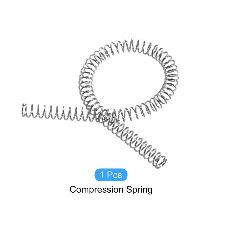 METALLIXITY Compression Springs (1x10mm OD,305mm Free Length) 304 Stainless Steel Extension Spring - for Shop Home Repairs, DIY Projects, Silver Tone 1mm x 10mm x 305mm