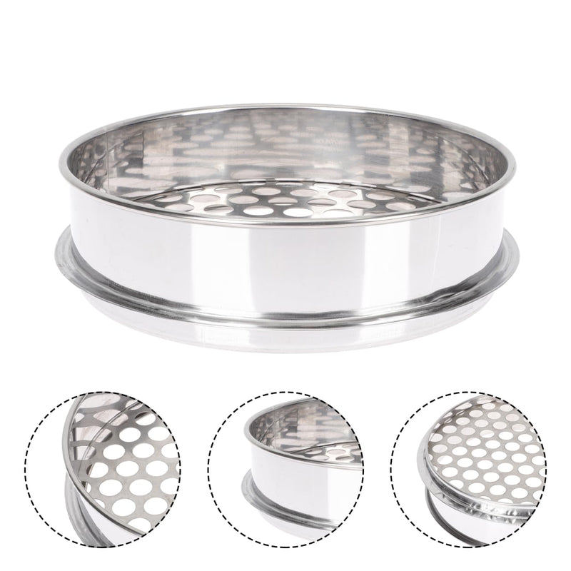 PRETYZOOM Round Hole Sieve 8.07 Inch Blueberry Grading Sifter Kitchen Bean Sifter Multi-Purpose Mesh Strainer for Home and Restaurant