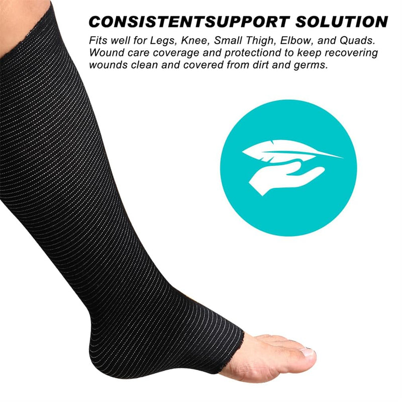 Tubular Bandages Elastic Support Bandage 2.75in X 26ft Washable Sport Bandage Side D Cotton Wound Dressing Sprain Bandages for Dressing Retention Wet Dry Wrapping