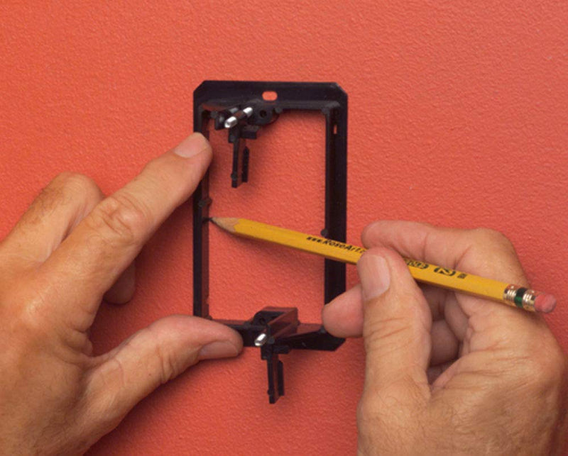 iMBAPrice LV1-2PK Single Gang (1-Gang) Low Voltage Mounting Bracket - Black (Pack of 2) 1 Gang (2 Pack)