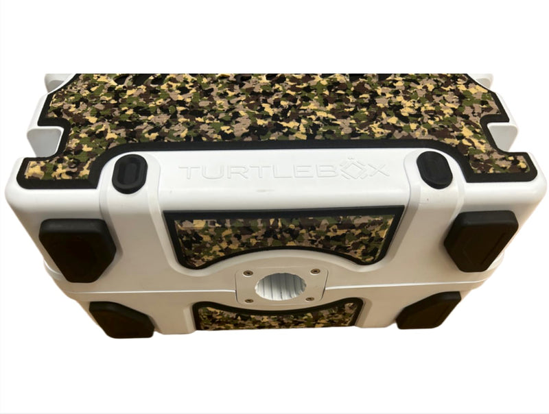 | Turtlebox Seadek Pads | Fits Grande (Large) Model Only | Custom Design | Adhesive Backing | Turtlebox Speaker Accessories | (Army Camo/Black) Army Camo/Black