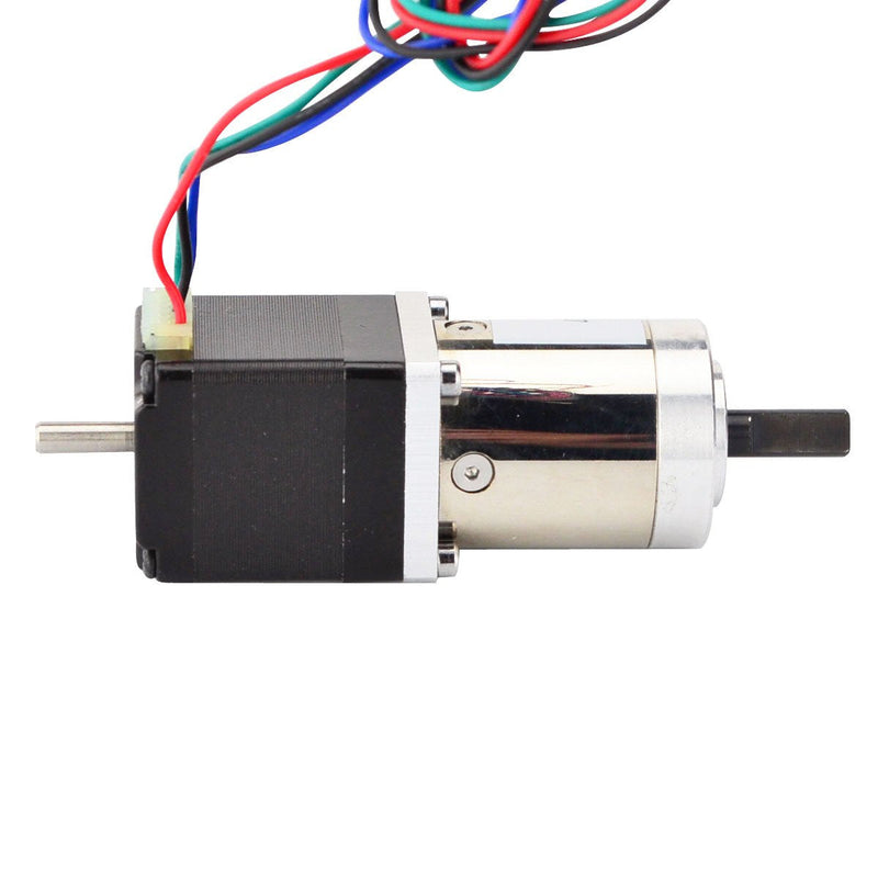 STEPPERONLINE 27:1 Planetary Gearbox Nema 11 Dual Shaft Geared Stepper Motor DIY Robot Camera