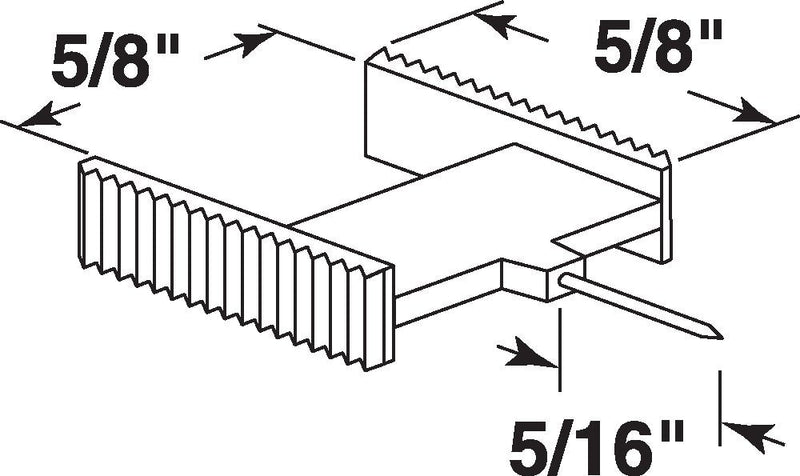 Prime-Line L 5892 Window Grid Retainer, Clear Plastic (6 Pack)