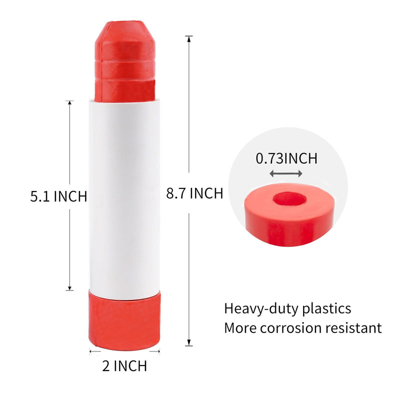 Wedge Transom Savers for Boat Trailers with Steering Cylinders Stabilizer Stop Clips for Boat Outboard Motors Fits 2 or 3 Rams Trim and Tilt System Trailer Rubber Red red (1 pipe)