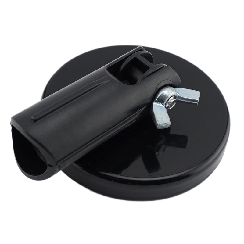 Magnetic Pick-Up Tool Attachment, 3.20" Diameter, 0.440" Thick Magnet Assembly with Acme-Threaded Attachment for Standard Broom Handle, 65 Pounds Pull, 1 Each