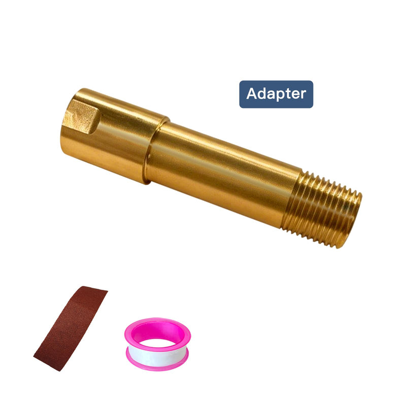 Tub Spout Adapter, Brass, Fits 1/2" Pipe,5-3/8 Inch Bathtub Spout Durable Kit for Both Diverter &Non-Diverter Types,Includes Tub Spout Repair Kit with Assembly Tool