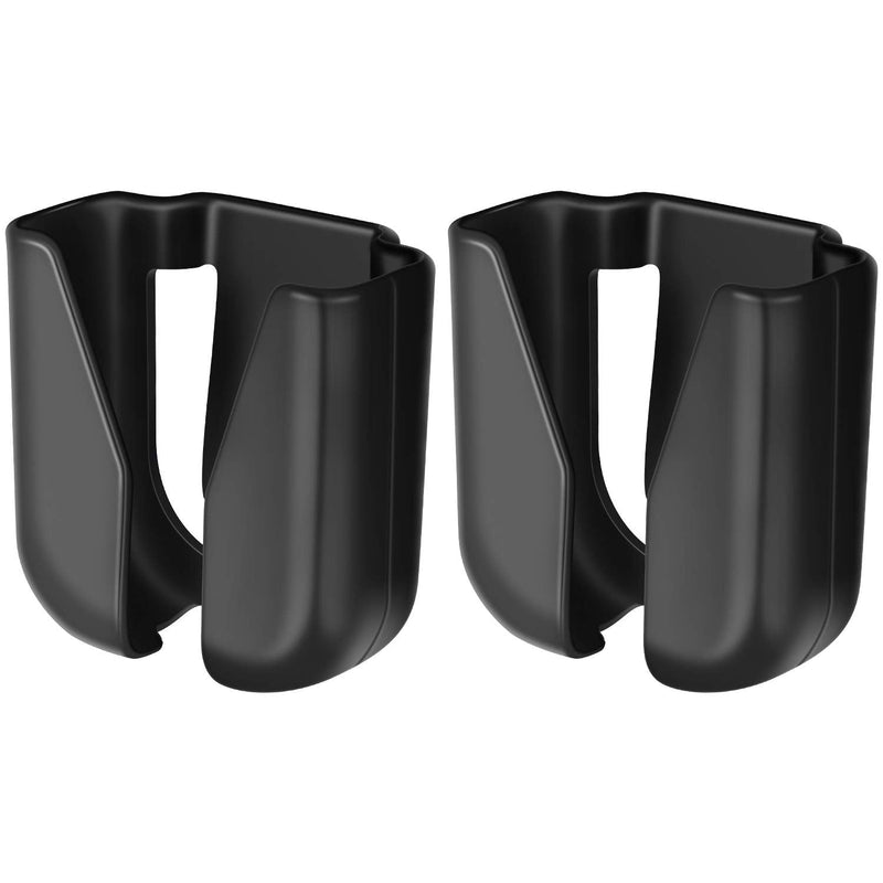 Black Stethoscope Holder Waist Belt Stethoscope Clip Lightweight Stethoscope Holster Plastic Stethoscope Tube Holder, Fits Most Stethoscopes (2) 2