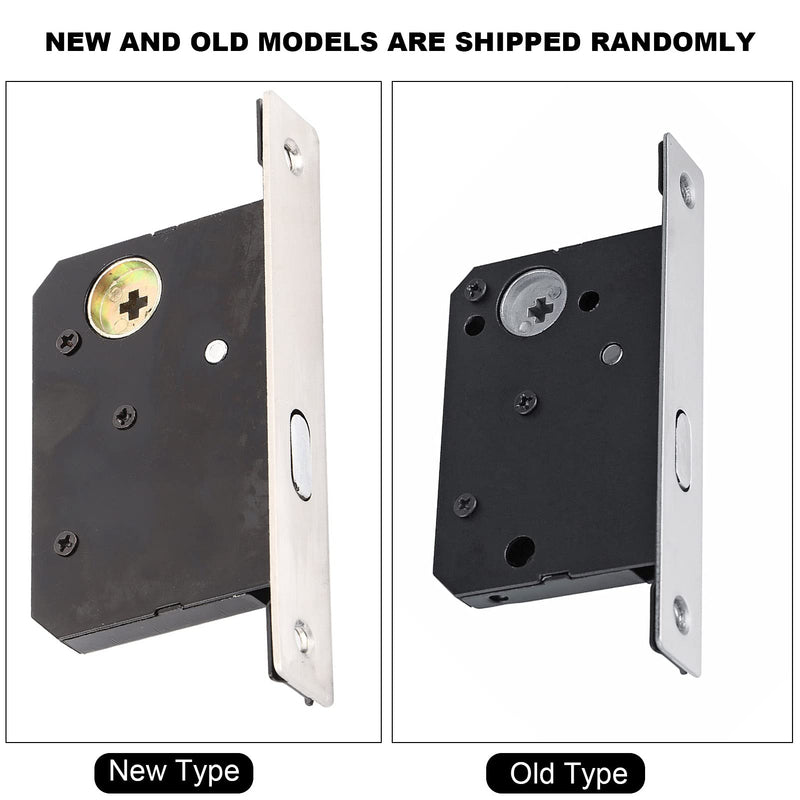 Anti Theft Sliding Door Lock Handle with Keys, Invisible Recessed Handle Latch, Pocket Door Lock for Pocket Door Barn Wood Door Interior Privacy Furniture Hardware Inside or Outside Locked (Gold) Gold