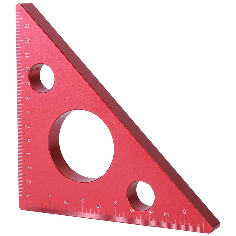 Woodworking Quare Ruler, Measuring & Layout Tools Carpentry 5in/13cm Right Angle Triangle Height Ruler Aluminum Alloy Carpenter Measuring Tool