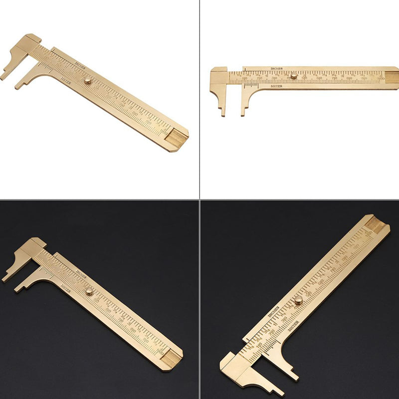 Vernier Caliper,4'' Brass Caliper Measuring Tool,0-100MM/0-4inch High Precision Slide Caliper Manual Micrometer for DIY/Household Denashv0uynrfgh8-02