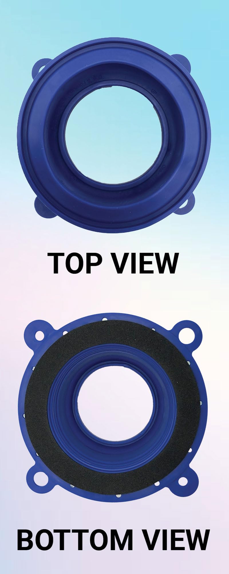 One N Done Toilet Flange Repair Kit - Complete Toilet Seal Repair For Wax Seal, Rubber Gasket Ring,Tool-Free Nuts Includes 3 1/2-Inch Locking Zinc Bolts, Easy Toilet Bowl Repair (Pack of1)