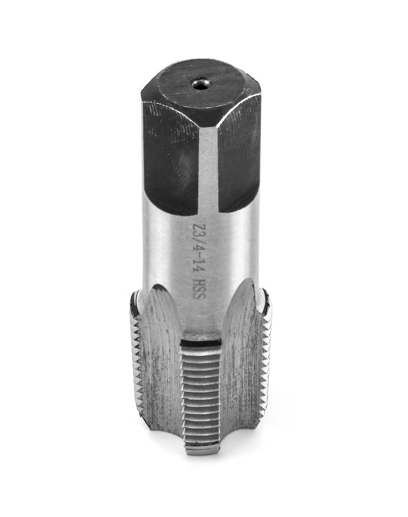 QWORK 3/4"-14 NPT Pipe Tap, Carbon Steel, for Clean and Re-thread Damaged or Jam Pipe Threads