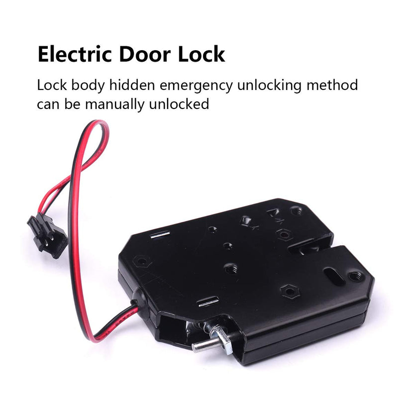 ATOPLEE Electronic Lock, 1pcs DC 12V 2A Carbon Steel Solenoid Cabinet Spring Lock for Drawer Locker (73X58X13mm) 73X58X13mm