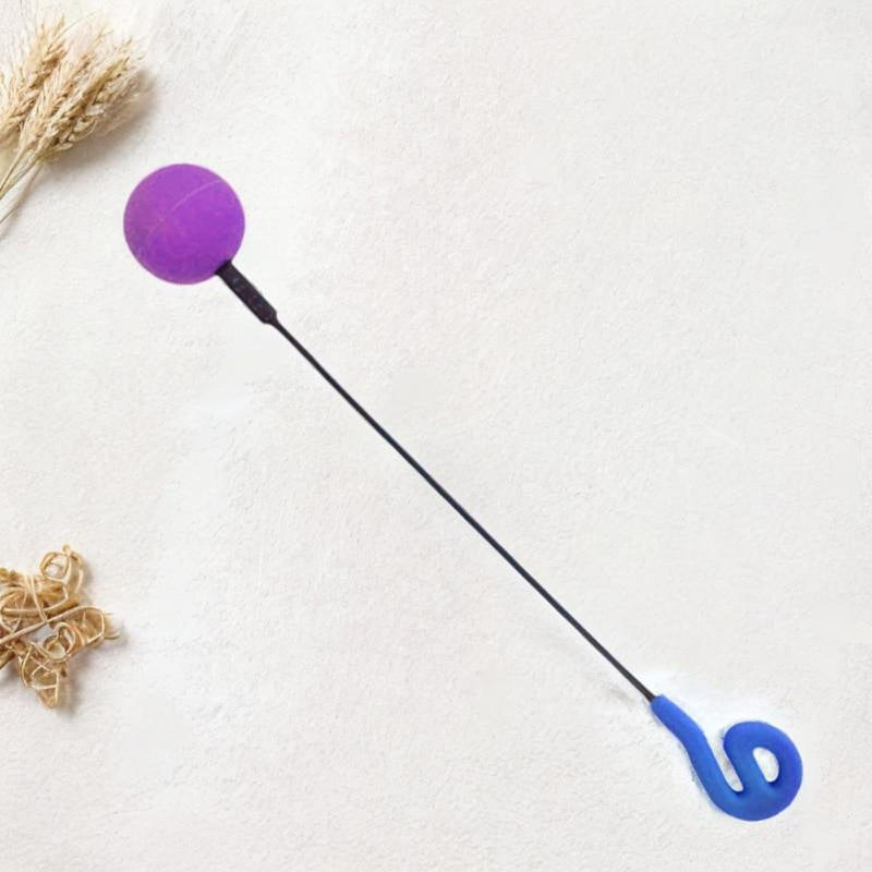 Colaxi Friction Gong Mallet, Whales Sound Mallet Percussion with Rubber Ball Head, Friction Mallet for Yoga Players Playing