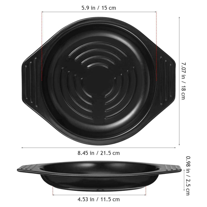 Kichvoe Casserole Tray Melamine Base Heat Resistant Tray Pot Holder for Kitchen Casserole Holder Table Mat for Hot Soup Restaurant Serving 2 Pack 8.46 X 7.08 X 0.98 in