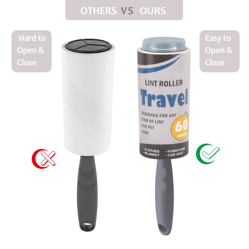 Keep Your Secret- Lint Roller for Diversion Safe-Hidden Compartment for Keys, Cash and Valuables(Grey) Travel