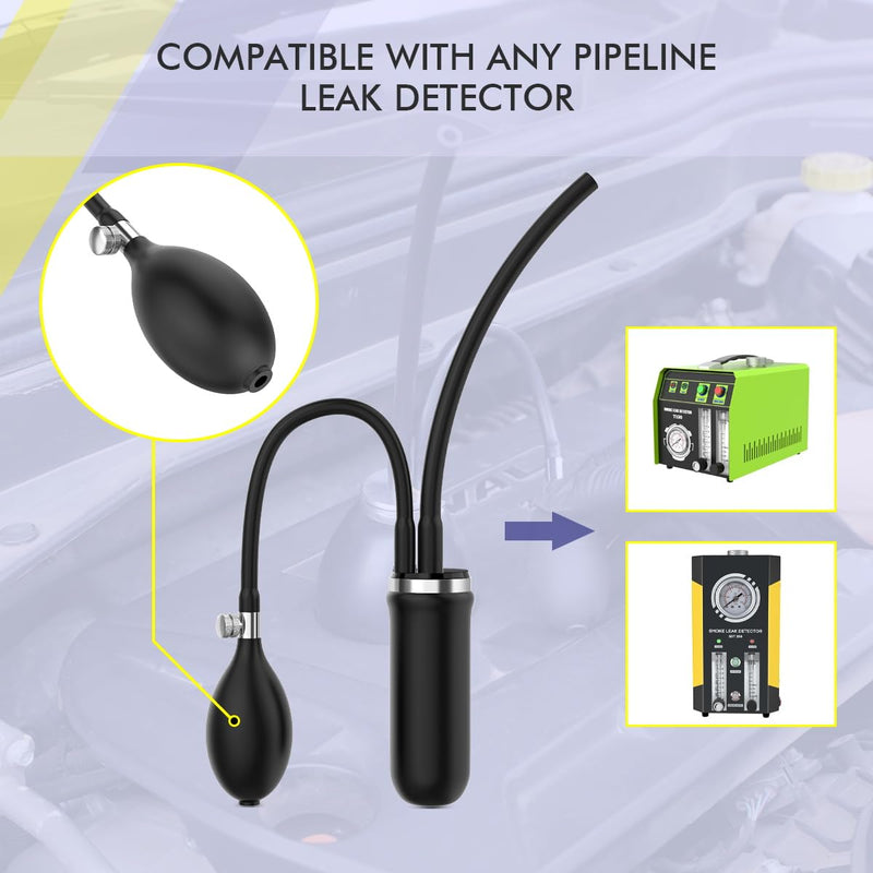 Universal Bladder Adapter Automotive Smoke Machine Inflatable Bladder, EVAP Smoke Machine Leak Tester Inflatable Bladder, Smoke Leak Detector Adaptor Intake Exhaust Leak Detector Tool