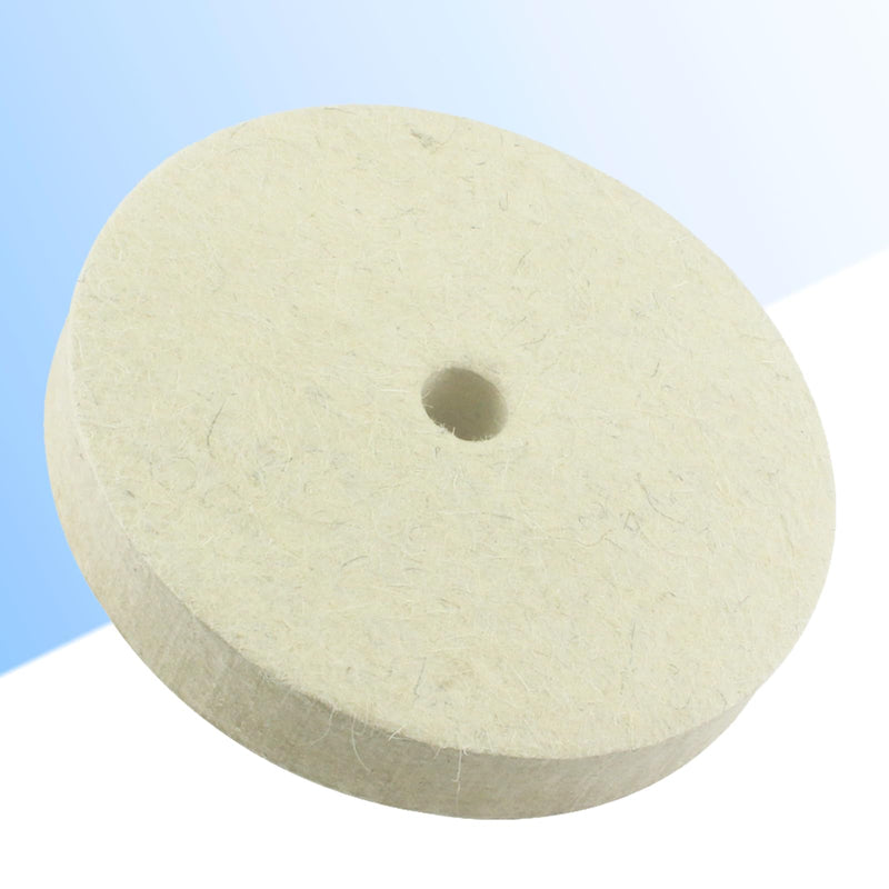 6'' Wool Felt Buffing Wheel - 1/2'' Arbor Hard Felt Buffing Polishing Wheels for Bench Grinder/Table Grinder 6'' Wool Buffing Wheel