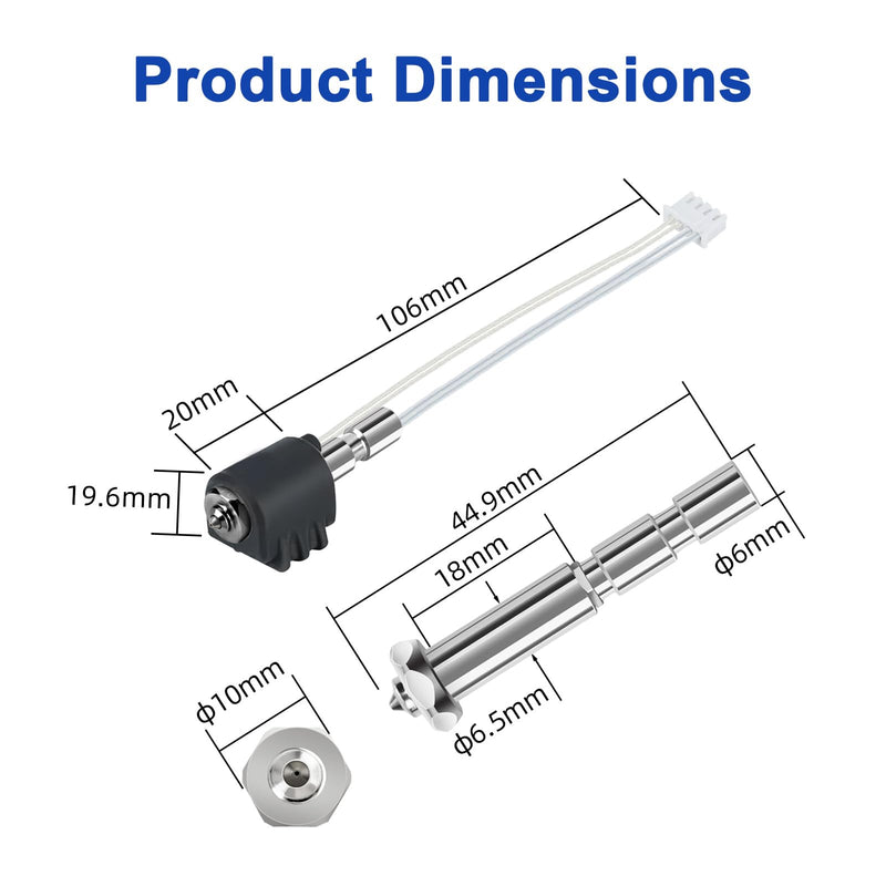 Kobra 3 Max Hotend Set with 0.4mm 0.6mm Quick-Swap Hardened Steel Nozzles Print Head Hotend Kobra 3 Max Extruder Hotend for Anycubic Kobra 3 Max