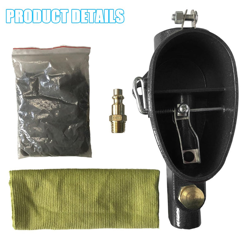 HZEL Car Pneumatic Spark Plug Cleaner, Vehicle Air Sand Blaster Plug Cleaning Tool with Abrasive Material & Fabric Clean Bag, Sparkplug Cleaner for Remove Carbon Buildup Motorcycles Autos