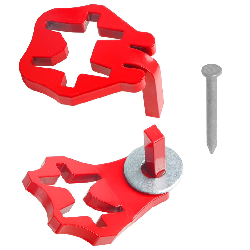 T-Post Gate Hinge Pins, Metal T Post Gate Hanger with 5/8 Pin, Outdoor Chain Link Fence Gate Hanger for Farm Gate, Garden Gate