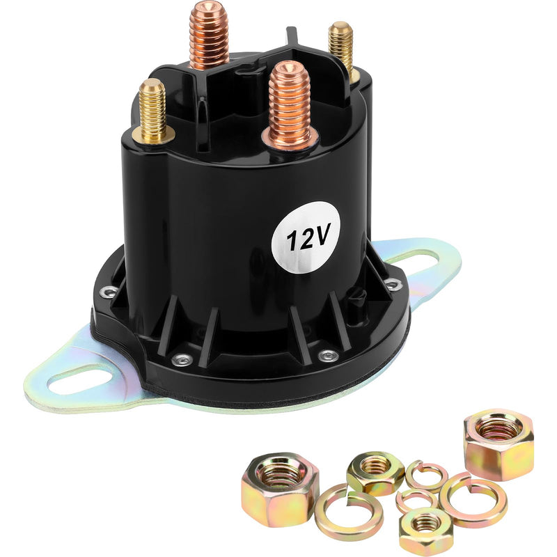 12V 150A Starter Solenoid Relay for Trombetta 684-1221-012 Western Snow Plow 56131K 56134 25634 Fisher 5794 5794K-1 Boss HYD01633 Buyers 16160410 1306317 Powerseal DC Contactor Continuous 4 Terminals
