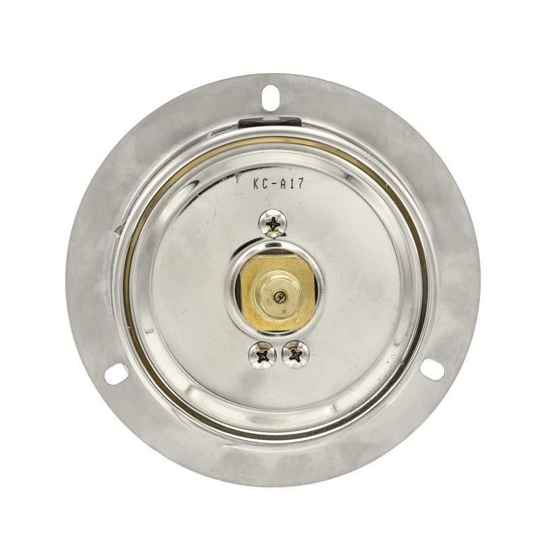 PIC Gauges 204L-404R Front Flanged Panel Mount Glycerine Filled Pressure Gauge w/ SS Case/Bezel, Brass Internals, PC Lens, 4" Dial, 0/5000 psi Range, 1/4" Male NPT 0 - 5,000 PSI