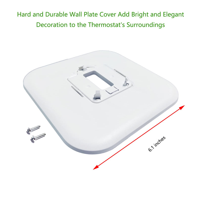 THP2400A1080 Large Cover Plate & Electrical Box Adaptor for T-Series Thermostats, White (1) 1